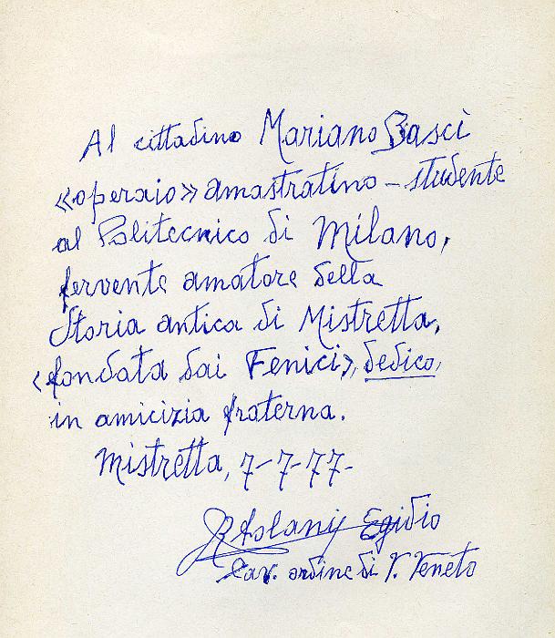 Ortolani Dedica